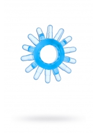 Голубая гелевая насадка с шипиками - Toyfa Basic - в Петрозаводске купить с доставкой