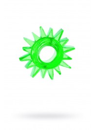 Зеленое эрекционное кольцо-солнце - Toyfa Basic - в Петрозаводске купить с доставкой
