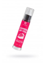 Массажное масло 2-в-1 с разогревающим эффектом и вкусом клубники со сливками - 50 мл. - Secret Play - купить с доставкой в Петрозаводске