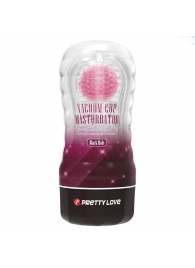 Прозрачный текстурированный мастурбатор Vacuum Cup Masturbator Black Hole - Baile - в Петрозаводске купить с доставкой