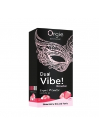 Съедобный жидкий вибратор Dual Vibe! со вкусом клубничного джина с тоником - 15 мл. - ORGIE - купить с доставкой в Петрозаводске