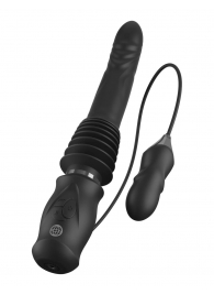 Черный автоматический вибромассажер с вибропулей Ultimate Silicone Thruster - Pipedream - купить с доставкой в Петрозаводске