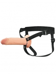 Полый страпон на ремнях 8’’ Hollow Silicone Strap-on - Pipedream - купить с доставкой в Петрозаводске