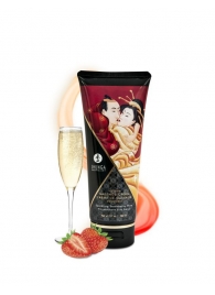 Массажный крем для тела с ароматом клубники и шампанского Sparkling Strawberry Wine - 200 мл. - Shunga - купить с доставкой в Петрозаводске