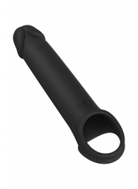 Черная насадка-удлинитель с вибрацией Vibrating Extender With Remote - Dream Toys - в Петрозаводске купить с доставкой