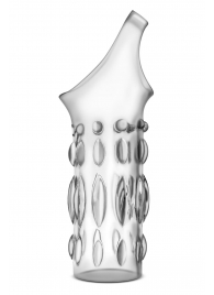 Прозрачная насадка на пенис Stretchy Studded Penis Sleeve Ring - Blush Novelties - в Петрозаводске купить с доставкой