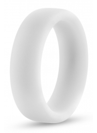 Белое люминесцентное эрекционное кольцо Silicone Glo Cock Ring - Blush Novelties - в Петрозаводске купить с доставкой