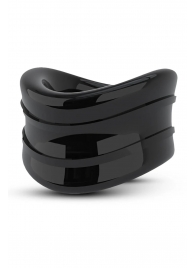 Черное эрекционное кольцо на мошонку Beef Ball Stretcher Snug - Blush Novelties - в Петрозаводске купить с доставкой