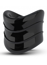 Черное эрекционное кольцо на мошонку Beef Ball Stretcher Snug X Long - Blush Novelties - в Петрозаводске купить с доставкой