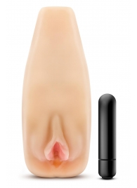 Мастурбатор-вагина с вибрацией Soft   Wet Natasha Realistic Beige Masturbator - Blush Novelties - в Петрозаводске купить с доставкой