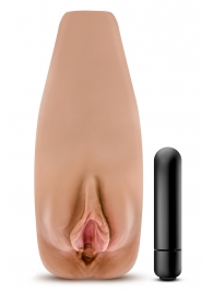 Маструбатор-вагина с вибрацией Soft   Wet Renata Realistic Tan Masturbator - Blush Novelties - в Петрозаводске купить с доставкой