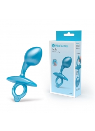 Голубая анальная пробка для массажа простаты Bulb Silicone Prostate Plug - 10,7 см. - b-Vibe - в Петрозаводске купить с доставкой