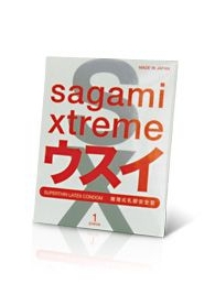 Ультратонкий презерватив Sagami Xtreme SUPERTHIN - 1 шт. - Sagami - купить с доставкой в Петрозаводске