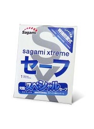 Презерватив Sagami Xtreme Ultrasafe с двойным количеством смазки - 1 шт. - Sagami - купить с доставкой в Петрозаводске