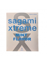Презерватив Sagami Xtreme Mint с ароматом мяты - 1 шт. - Sagami - купить с доставкой в Петрозаводске