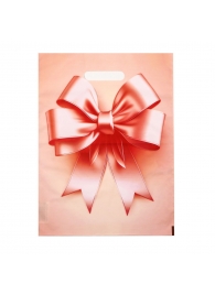 Пакет с принтом в виде банта с вырубной ручкой (30х40 см) - Сима-Ленд - купить с доставкой в Петрозаводске