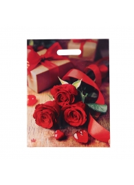 Пакет с принтом в виде роз (31х40 см) - Сима-Ленд - купить с доставкой в Петрозаводске