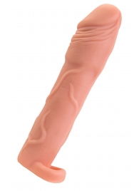 Телесная удлиняющая насадка с подхватом - 19 см. - ToyFa - в Петрозаводске купить с доставкой