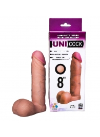 Фаллическая насадка для страпона UNICOCK 8  - 20 см. - LOVETOY (А-Полимер) - купить с доставкой в Петрозаводске