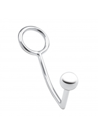 Кольцо на пенис с анальным стимулятором Stainless Steel Anal Hook   Cock Ring - BlueLine - в Петрозаводске купить с доставкой