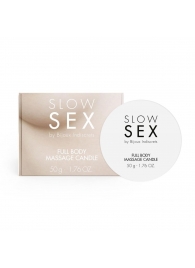 Массажная свеча для всего тела Slow Sex - 50 гр. - Bijoux Indiscrets - купить с доставкой в Петрозаводске