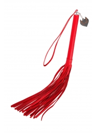 Красная кожаная плеть с петлёй - 50 см. - Pecado - купить с доставкой в Петрозаводске