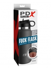 Смуглый мастурбатор-вагина в корпусе-бутылке F*ck Flask - Pipedream - в Петрозаводске купить с доставкой