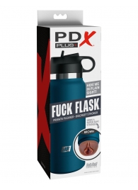 Смуглый мастурбатор-вагина в синей колбе F*ck Flask - Pipedream - в Петрозаводске купить с доставкой