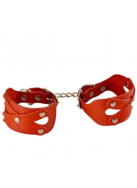 Красные наручники «Цезарь» - Sitabella - купить с доставкой в Петрозаводске