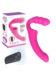 Розовый безремневой страпон Straples Strap-On Dildo - Erokay - купить с доставкой в Петрозаводске