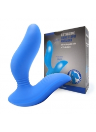 Синий вибромассажер простаты 3,5’’ Curve P-spot Massager - 12 см. - Erokay - в Петрозаводске купить с доставкой