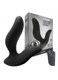 Черный вибромассажер простаты 3,5’’ Remote Control Curve P-spot Massager - 12 см. - Erokay - в Петрозаводске купить с доставкой