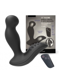 Черный вибромассажер простаты 3,5’’ Remote Control P-spot Massager - 12,5 см. - Erokay - в Петрозаводске купить с доставкой