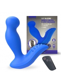 Синий вибромассажер простаты 3,5’’ Remote Control P-spot Massager - 12,5 см. - Erokay - в Петрозаводске купить с доставкой