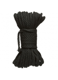 Черная верёвка для связывания и фиксации Bind Tie - 15,24 м. - Doc Johnson - купить с доставкой в Петрозаводске