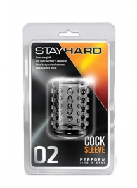 Прозрачная насадка на пенис с шишечками STAY HARD COCK SLEEVE 02 CLEAR - Blush Novelties - в Петрозаводске купить с доставкой