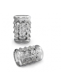 Прозрачная насадка с капельками STAY HARD COCK SLEEVE 05 CLEAR - Blush Novelties - в Петрозаводске купить с доставкой