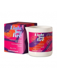 Массажная свеча Light My Fire Coconut с ароматом кокоса - 65 гр. - Love to Love - купить с доставкой в Петрозаводске