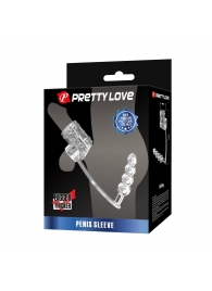 Прозрачная насадка на пенис и мошонку с анальным стимулятором Rilley - Baile - в Петрозаводске купить с доставкой