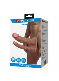 Реалистичная полая насадка на член для двойного проникновения Yairon - 17,5 см. - Baile - купить с доставкой в Петрозаводске