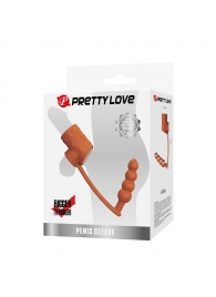 Телесная насадка на пенис и мошонку с анальным стимулятором Rilley - Baile - в Петрозаводске купить с доставкой