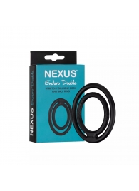 Черное двойное эрекционное кольцо Nexus Enduro Double - Nexus Range - в Петрозаводске купить с доставкой