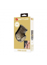 Дымчатая насадка на пенис и мошонку - Baile - в Петрозаводске купить с доставкой