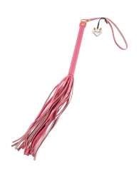 Розовая кожаная плеть - 50 см. - Pecado - купить с доставкой в Петрозаводске