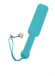 Голубой кожаный пэддл - 37 см. - Pecado - купить с доставкой в Петрозаводске