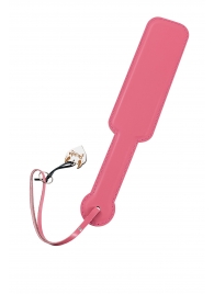 Розовый кожаный пэддл - 37 см. - Pecado - купить с доставкой в Петрозаводске