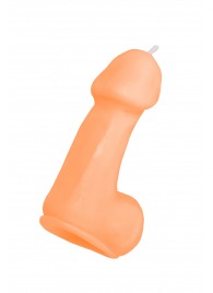 Оранжевая свеча в форме пениса - 47 гр. - Pecado - купить с доставкой в Петрозаводске
