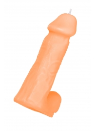 Оранжевая сувенирная свеча «Пенис» - Pecado - купить с доставкой в Петрозаводске