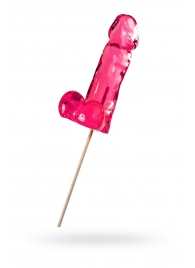 Розовый леденец в форме члена со вкусом айриш крим - 173 гр. - Sosuчki - купить с доставкой в Петрозаводске