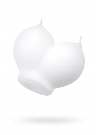 Белая сувенирная свеча «Сиськи» - Pecado - купить с доставкой в Петрозаводске